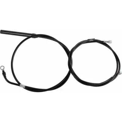 Standard Black Vinyl Braided Handlebar Cable/Brake Line Kit