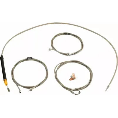 Set de Cabluri/Furtunuri de Frână cu Mâner Împletit din Oțel Inoxidabil Standard