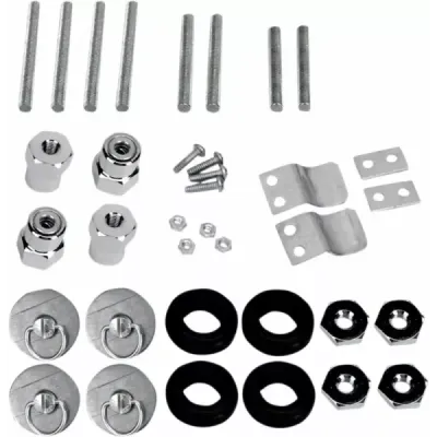 S4 Quick-Disconnect Saddlebag Docking Post and Fastener Kit for Harley
