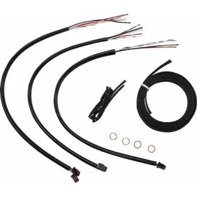 Complete Stainless Braided Handlebar Cable/Brake Line Kit