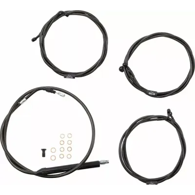Standard Midnight Braided Handlebar Cable/Brake Line Kit