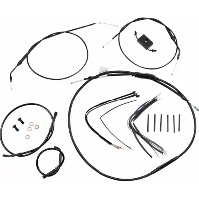 Extended Handlebar Cable and Brake Line Kit for Sportsters with ABS