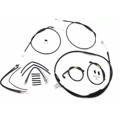 Handlebar Cable and Brake Line Kit for Wide Glide Gorilla Handlebars