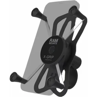 X-Grip® Phone Mount with RAM® Tough-Strap™ Handlebar Base