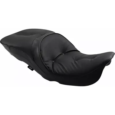 Backrest Compatible 2-Up Leather Touring Seat