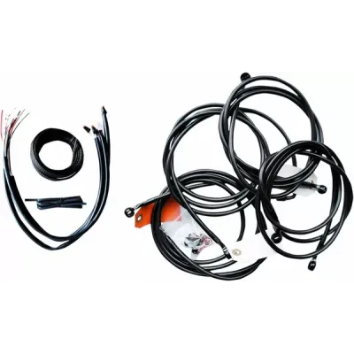 Complete Midnight Braided Handlebar Cable/Brake Line Kit
