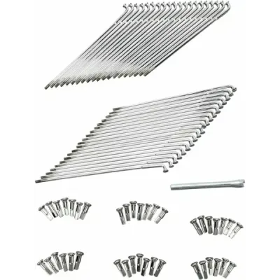 Chrome and Stainless Steel Spoke Set