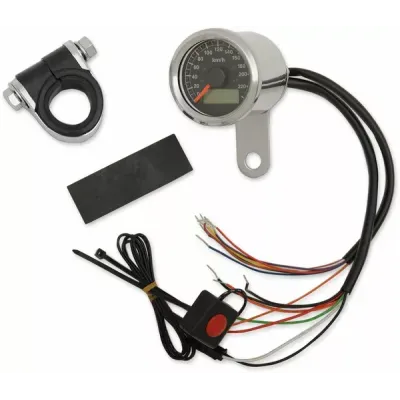 1-7/8 Programmable Metric Speedometer with Indicator Lights