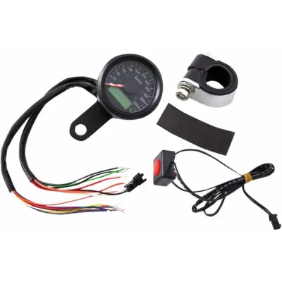 1-7/8 Programmable Metric Speedometer with Indicator Lights