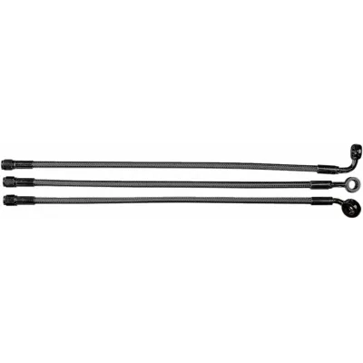 Alternate Length Designer Series Braided Non-ABS Front Upper Brake Line Kit