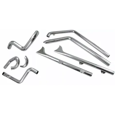True Duals Exhaust System with Fishtail Mufflers