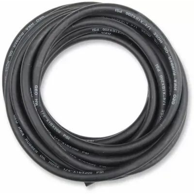 Universal Black Rubber Fuel/Oil Line