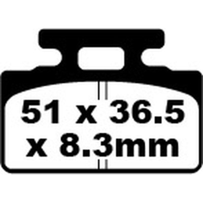 SFA Series Organic Scooter Brake Pads