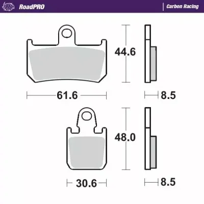 RoadPRO Carbon Racing Brake Pads