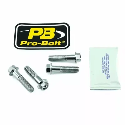 Axle Pinch Bolt Kit Stainless Steel, Front