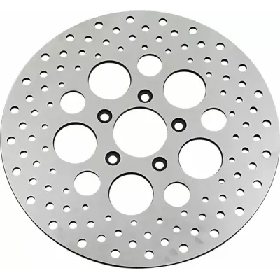 Polished Stainless Steel Drilled Brake Rotor