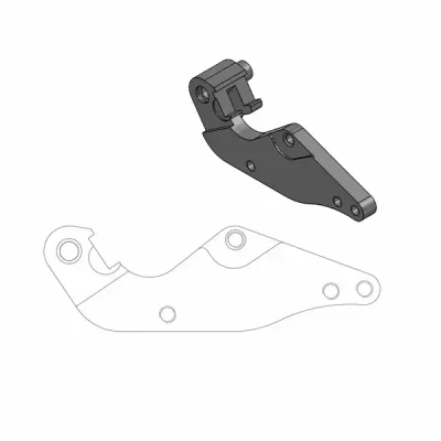 Adaptor de suport pentru rotor de supermoto pe stradă
