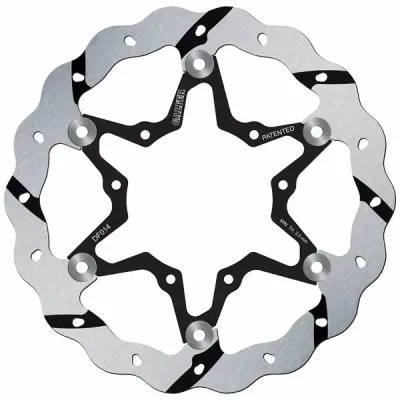 BRAKE ROTOR FLOATING WAVE GROOVED