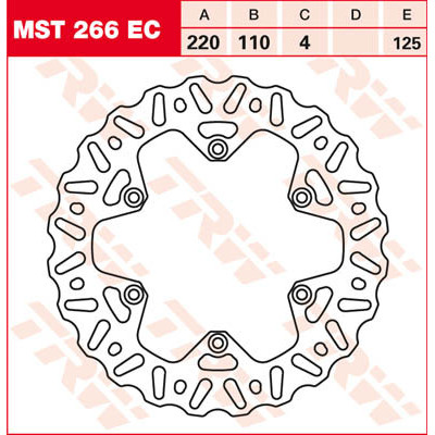 Rotor de frână cu design EC Cross