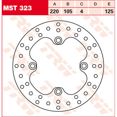 Round Fixed Brake Rotor 220-250mm
