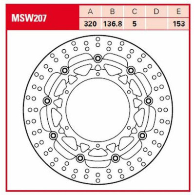 Round Floating Brake Rotor