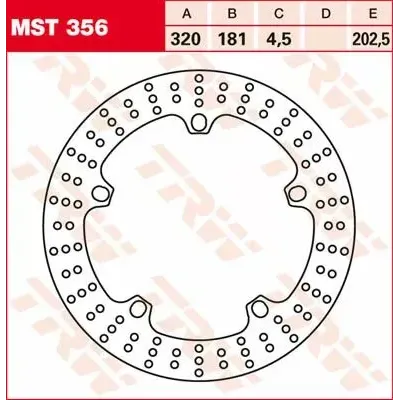 Round Fixed Brake Rotor Larger Than 300mm