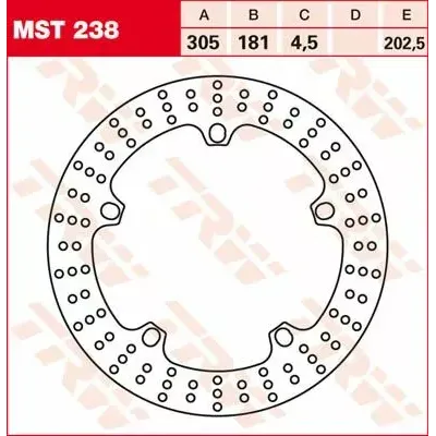 Round Fixed Brake Rotor Larger Than 300mm