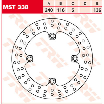 Rotor de frână fix rotund 220-250mm