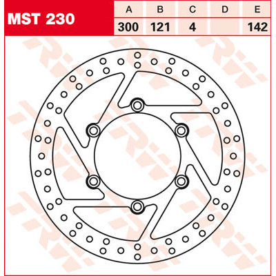 Rotor de frână fix rotund mai mare de 300mm