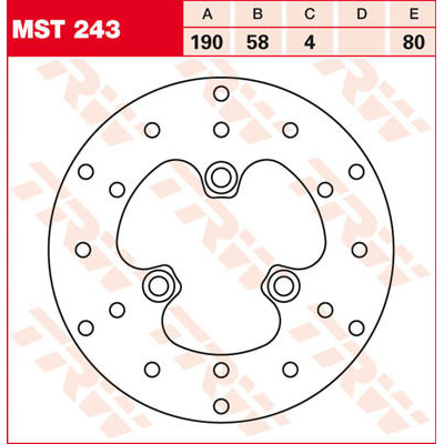 Round Fixed Brake Rotor up to 219mm