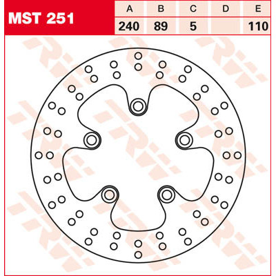Rotor de frână fix rotund 220-250mm