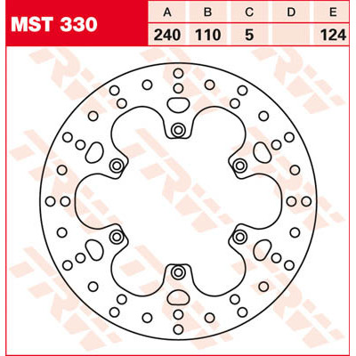 Round Fixed Brake Rotor 220-250mm
