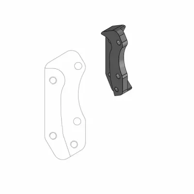 Adaptor de suport pentru rotor de supermoto pe stradă