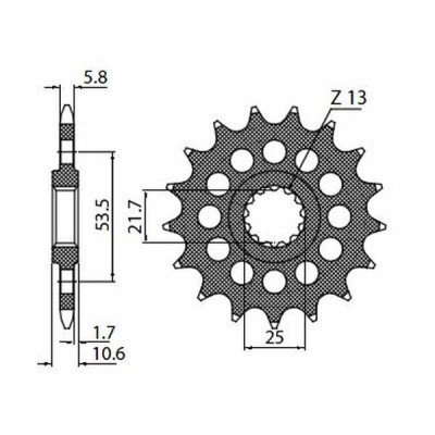 Pinionul contracardanului Powerdrive