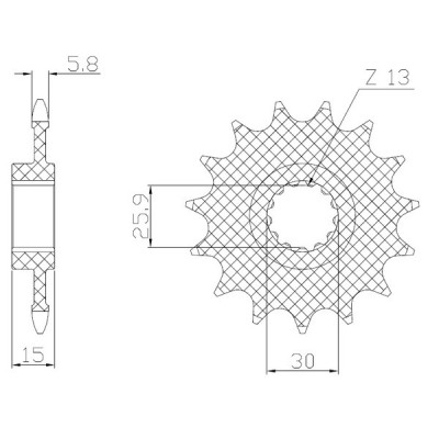 Powerdrive Countershaft Sprocket