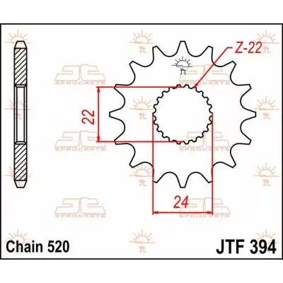 Pinion frontal