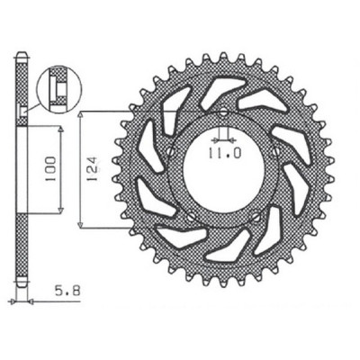 Works Triplestar Aluminum Rear Sprocket