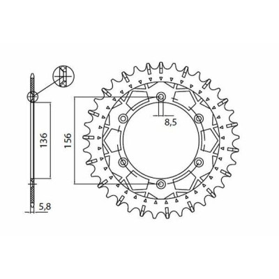 Works Z Steel Rear Sprocket