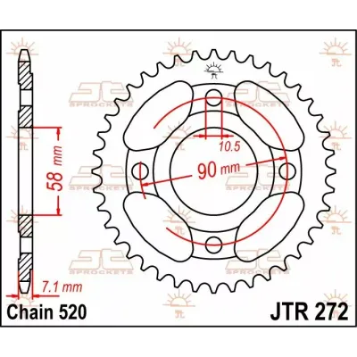 Rear Sprocket Steel