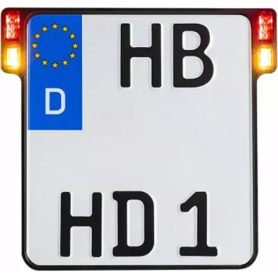 All-in-One 2.0 License Plate Holder w/ LED Plate Lights, Brake and Rear Lights